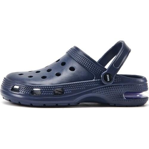 Large Platform Sandals Mens Hole Shoes Platform Slipper Soft Soles Beach Air Cushion High Quality Sandalias Comfort Breathable