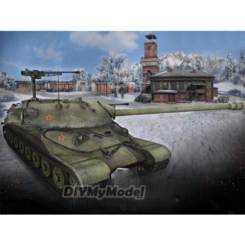 DIYMyModeI Wot tank world no.020 is-7 DIY Handcraft Paper Model KIT Handmade Toy Puzzles Gift Movie props