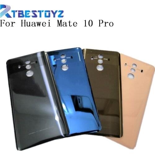 Original Glass Battery Cover Replacement Back Door Rear Housing Cover Case With Adhesive Sticker For Huawei Mate 10 Pro