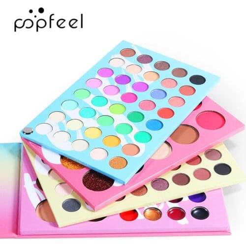 121 Colors POPFEEL Eyeshadow Palette Colorful Shadows Pallet Glitter Highlighter Shimmer Make Up Pigment Matte Eye Shadow Powder