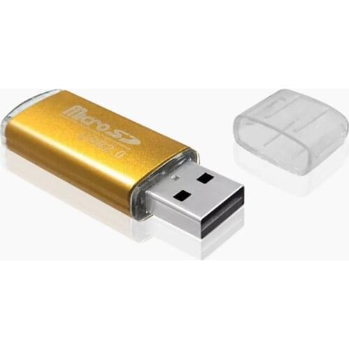 Plastic Mini Portable Memory Card Reader For TF Micro SD Card USB 2.0