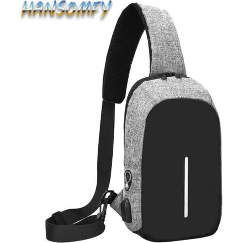 Casual Anti Theft Chest Bag Men Nylon Waterproof Men Money Phone Pouch Sling Bag Female Shoulder Bag Male Chest Pack YZ-27