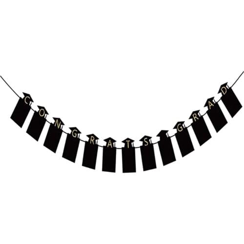 Congrats Photo Banners Wall Hanging Classroom College Graduation Decor Flag