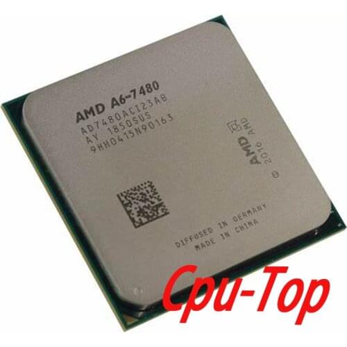 Amd apu a6 7480 3.5 ghz processador cpu duplo-núcleo l2 = 1 m 65 w apu ddr3 soquete fm2 + novo
