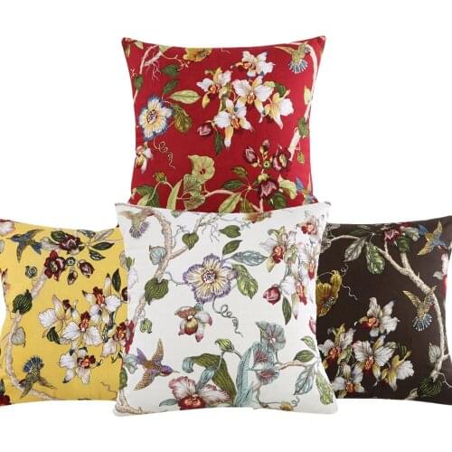 RUBYLOVE Countryside Style Cushion Cover Polyester Cotton Cojines Decorativos Para Sofa Home Decorative Pillows Cover