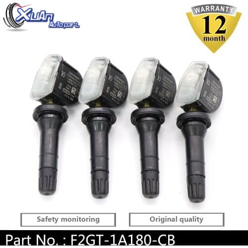 XUAN 4 PCS Tire Pressure Monitor Sensor TPMS For Ford Edge Escape Fiesta Galaxy Mondeo Mustang S-Max F2GT-1A180-CB 433mhz