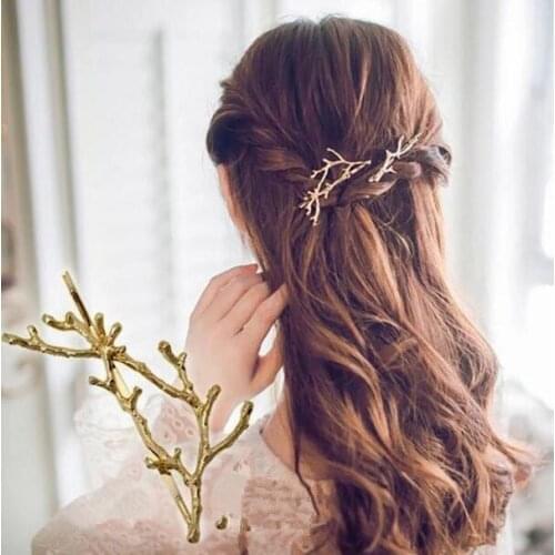 Tx304 Korea Hair Accessories alloy Antler branch hairpin fashion Womens jewelry accessories