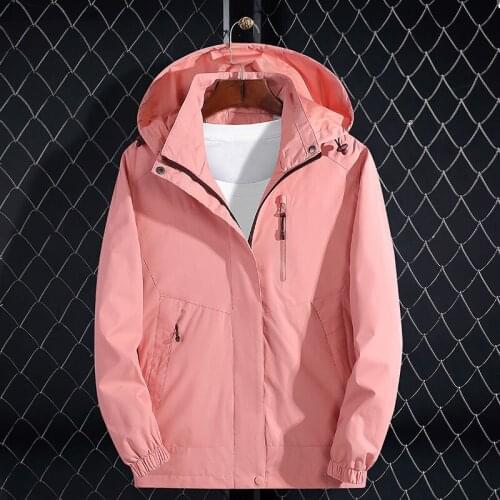 New Windbreaker Couples Spring Autumn Winter Sports Jackets For Men And Women Mountaineering Clothes Hooded Large Size Tops A30
