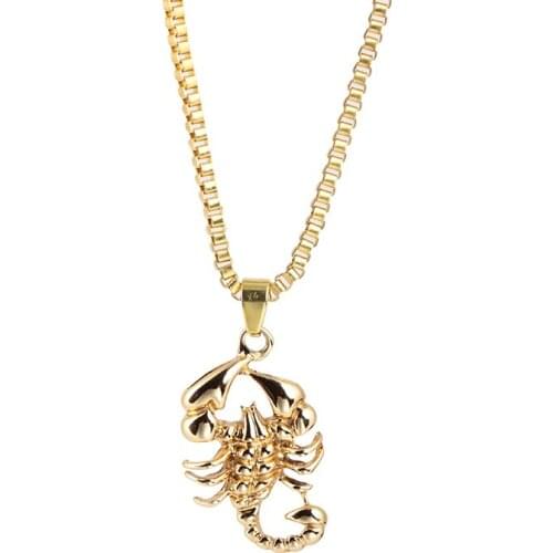 CHUNSHI EMO Scorpion Pendant chain Necklace Animal Design Unisex Neutral Hiphop Accessories Manufacturers Spot Wholesale