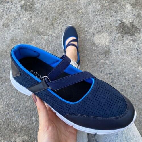 Tonar Maty Navy Blue Skin Blue Detailed Women Ballerina Shoes Spring Summer New Season Casual Cool Casual Style Elegant Summer