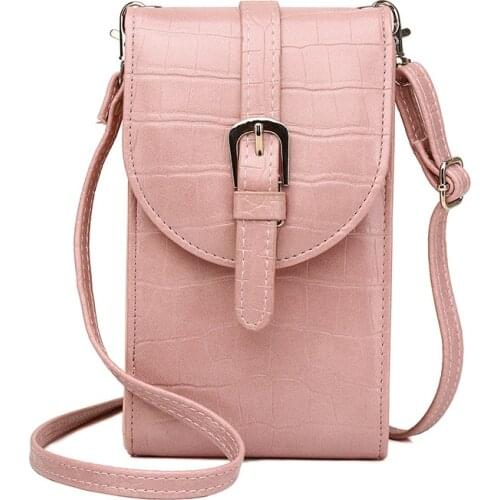 Ladies Wallet New Style Messenger Female Bag Fashion Small Square Bag Belt Buckle Single Shoulder Mobile Phone Bag