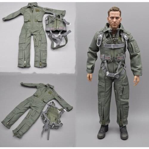In stock DML 1/6 Modern Soldiers Clothes U.S. Air Force Pilot Jumpsuit Chest Hanging Accessories