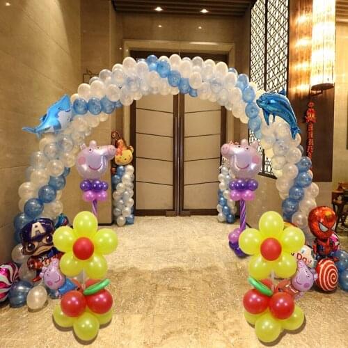 1set DIY Balloon Garland Kit Arch Set Black Gold Balloons Birthday Party Background Decor for Baby Shower Bridal Shower Wedding