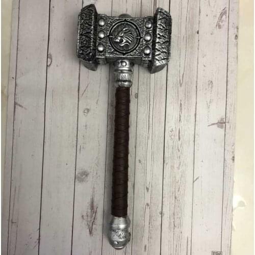 54cm Cosplay 1:1 Hammer Figure Model Hammer Weapon Kids Gift Game Role Playing Safety PU Material Costume