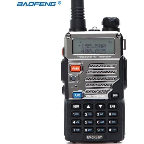 BaoFeng UV-5RE 8W Walkie Talkie 10km Dual Band UV 5R Ham Two-way Radio VOX Flashlight Handheld Long Range Portable Hunting Radio