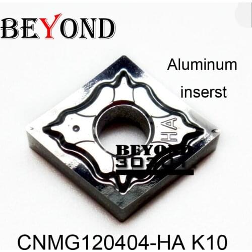 BEYOND CNMG120404-HA K10 CNMG 120404 Carbide Inserts Lathe Tools processing Aluminum and Copper for Turning Toolholder