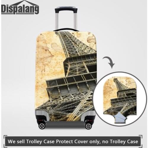 Dispalang Eiffel Tower Print Luggage Covers For 18-30 Inch Suitcases Protective Covers Travel Accessories Dust-proof Case Covers