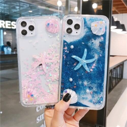 For Samsung Galaxy S20 Fe 20fe Ultra Plus S20fe Case Liquid Quicksand Starfish TPU Phone Cover For Samsung S20 Fe