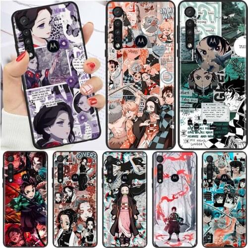 Kimetsu No Yaiba Demon Slayer For Motorola G9 G8 G Edge One E7 E6 S 2020 E6i Power Lite Marco Hyper Fusion Plus Play Phone Case