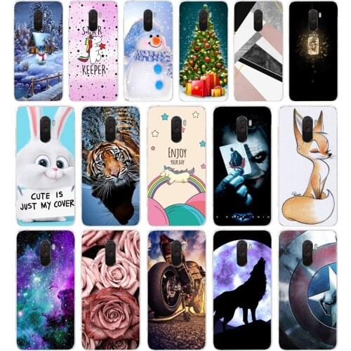 T For Xiaomi Pocophone F1 Case Xiaomi Poco F1 Case Silicone Soft TPU Phone Case For Xiaomi Pocophone F1 Global F 1 Case Cover