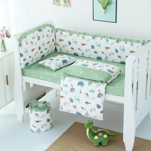 Baby bed surrounding kit nine-piece set of childrens baby bedding custom removable and washable anti-collision Nine-piece set