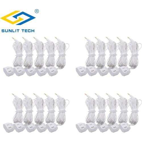10/20pcs 6meters Sensitive Water Sensor Cable Water Flood Leakage Detection Sensor Wires for Water Alarm System WLD-805/806/807