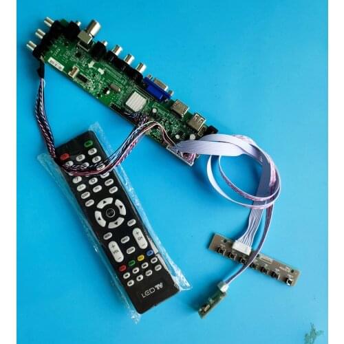 Kit For LTN170CT10-G01/G02 1920X1200 controller board digital VGA LED HDMI 40pin WLED TV LVDS USB AV Signal DVB-T DVB-T2 remote