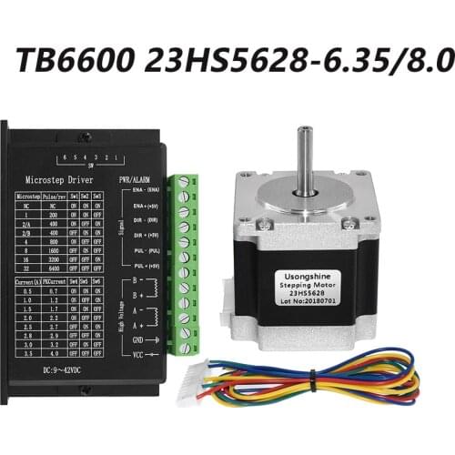 Nema 23 23HS5628 Stepper Motor 57 motor 2.8A with TB6600 stepper motor driver NEMA17 23 for CNC and 3D printer part parts