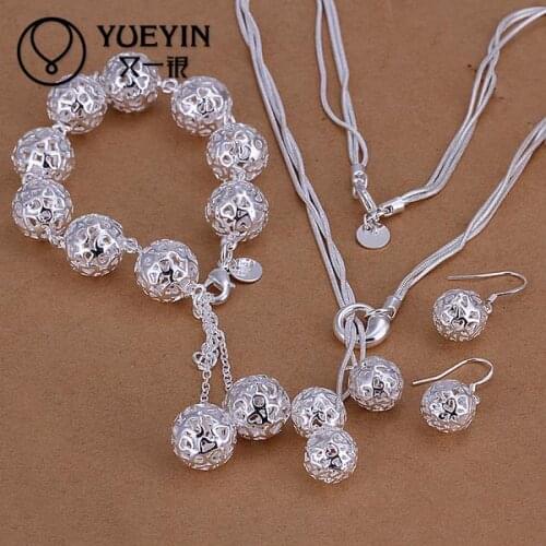 Womens silver plated jewelry sets Wedding Bridal jewelry S111 Super Offer Cheap Gift for Anniversary