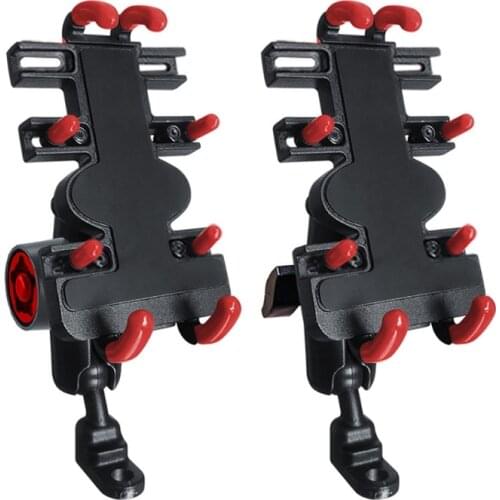 Aluminum Alloy Motorcycle Phone Mount - Universal Bike Rearview Mirror Mount Cell Phone Clamp, Scooter Phone Clip Dropshipping