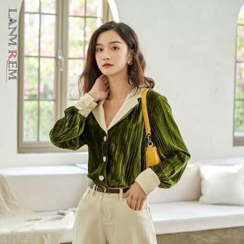 Женские вельветовые рубашки LANMREM China At AliExpress