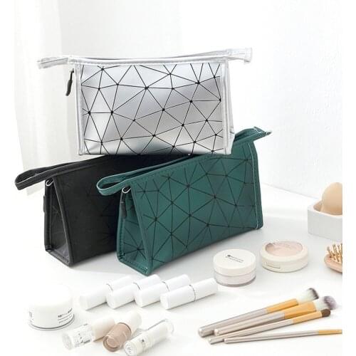 Makeup Case Pouch Toiletry Kit Bags Multifunctional Cosmetic Bag Women Leather Travel Make Up Necessaries Organizer Zipper