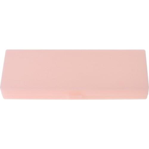 Cute Transparent Plastic Pencil Case Pen Box Storage Box Office School Supplies B36C