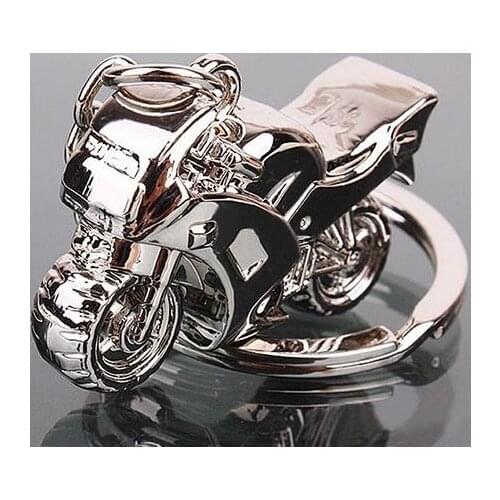 Fashion Men Cool Motorcycle Pendant Alloy Keychain Car Key Ring Key Chains Jelwery Gift for Male Men Punk Stitch Dropship