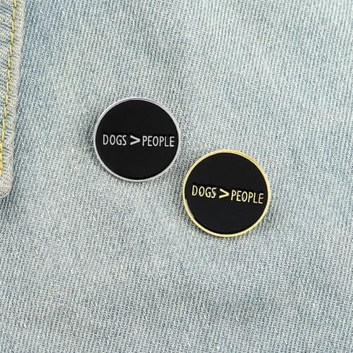 Ins Fashion New Alphabet Alloy Brooch Creative Personality Black Round Badge Versatile Backpack Shirt and Clothing Accessories