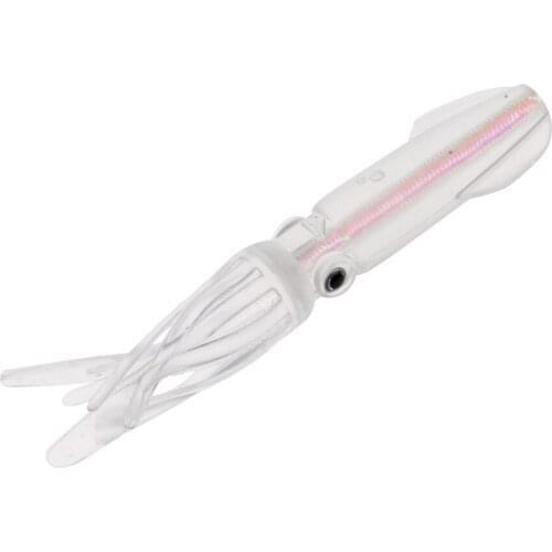 Soft Silicone Squid, 10.5cm, 8.5g, Clear, Artificial Lure Fishing Tackle