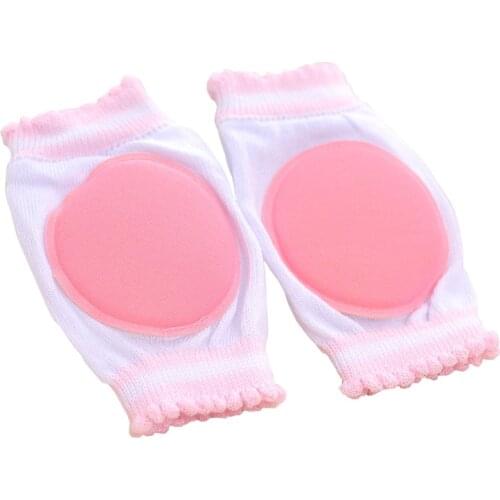 New Design Newborn Baby Girls Sport Kneepad Cozy Cotton Breathable Sponge Children Knee Pads Solid Color Wholesale