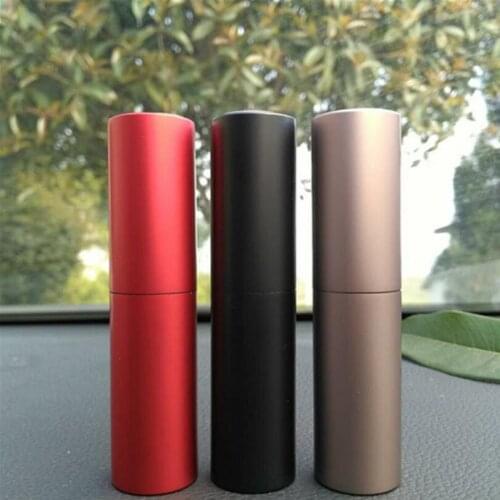 Wholesale 10ml Rotatable Aluminum Refillable Perfume Spray Bottle Cosmetic Containers With Atomizer