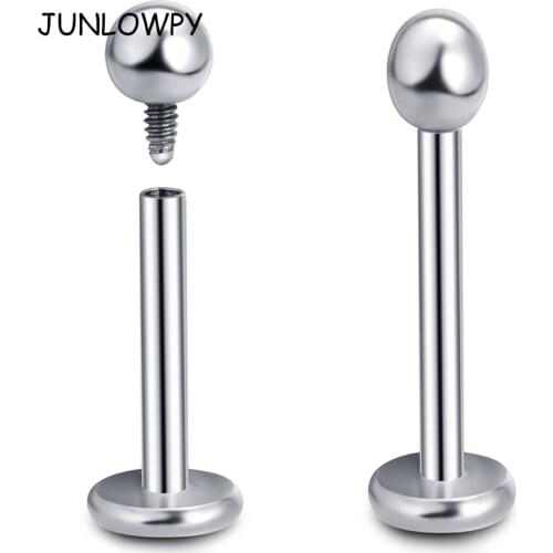 Wholesales 90pcs/lot 6/8/10mm body piercing jewelry internally thread ball lip piercing labret tragus earring helix bar ear