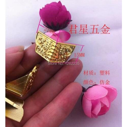 15 * 21mm Plastic Corner Decorative handicrafts foot Jewelry box cosmetic box corners DIY Jewelry Accessories Wholesale