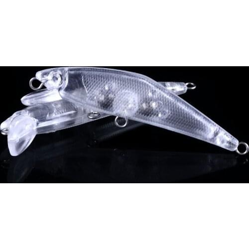 10pcs 6cm 4g blank nude baits crankbait Minnow bait Unpainted Lure Bodies Fishing bait