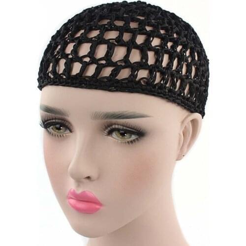Stylish Bar Hair Net Hand-crocheted Silk Mesh Pocket Hair Care Cap Sleeping Cap Women Hair Accessories Hair Care Hat