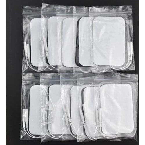 50pcs/lot Tens Electrode Pads Sticker Conductive Gel Pad For Body Acupuncture Digital Therapy Massager EMS Muscle Stimulator Hot