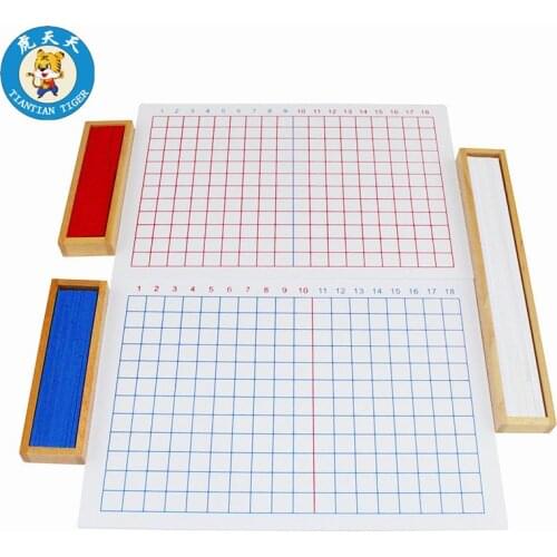 Montessori Early Teaching Aids Math Puzzle Toy Addition And Subtraction Board Baby Wooden Toy