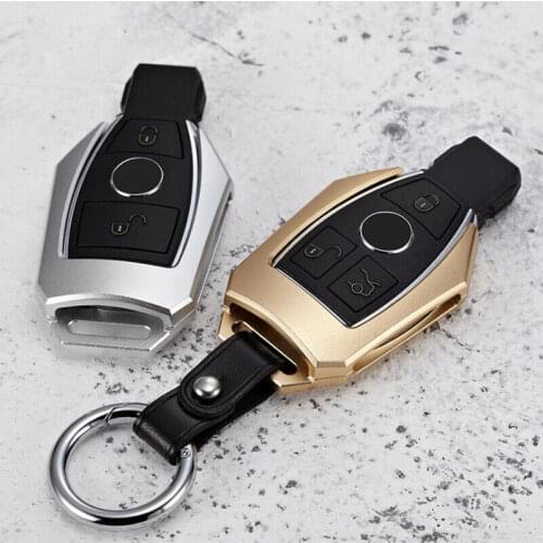 Smart Remote Aluminium Alloy Key Cover Case Protector Shell Key Chain Accessories For Mercedes Benz CLS CLA GLR SLK AMG A B C S