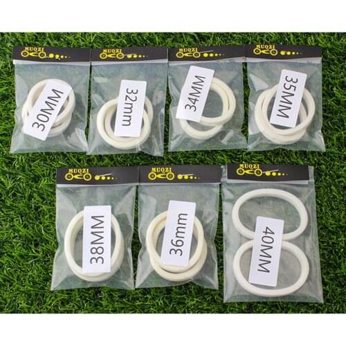 Bicycle Sponge Ring Oil Dust Sealed Foam Ring Kit Seal Oil Washer Dust Seal Foam Ring Bicycle Accessory White 1pair