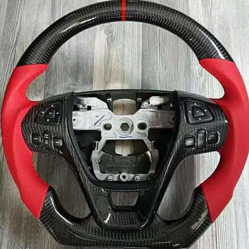 Cuatomized Carbon Fiber Steering Wheel Alcantara Leather Replacement For Ford Mondeo CHIA-X 2011