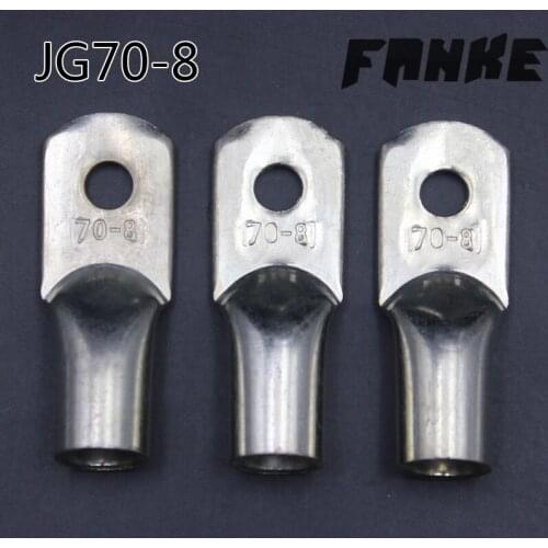 1piece JG70-8 tinned copper cable lugs crimp type Electric power fittings equipment contact terminals