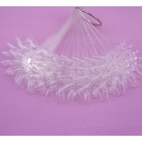 10Pcs colour display Polish nail art Fan Practice Tool Board Nails Round head fake nails color swatches