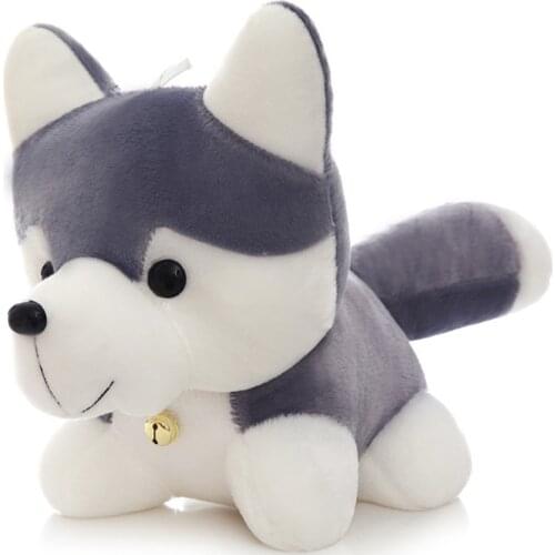 25CM cute pet husky doll cute erha plush toy creative dolls with a cloth doll birthday gift